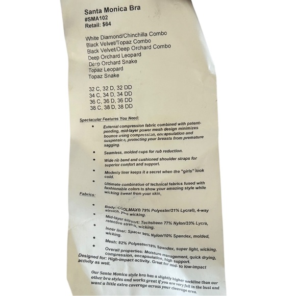 4/$20 NWT Sturdy Girl Sports Santa Monica High Impact Sports Bra 34DD Purple Blk - Picture 3 of 10